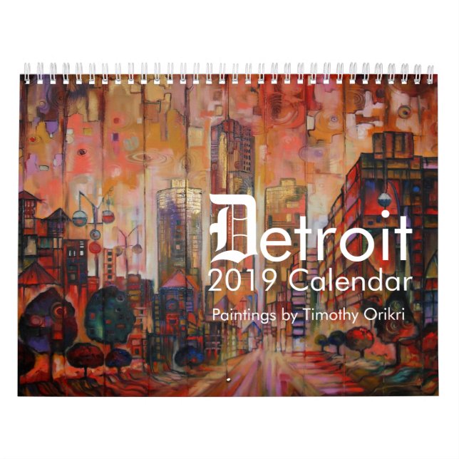 Calendario 2019 de Detroit (Tapa)