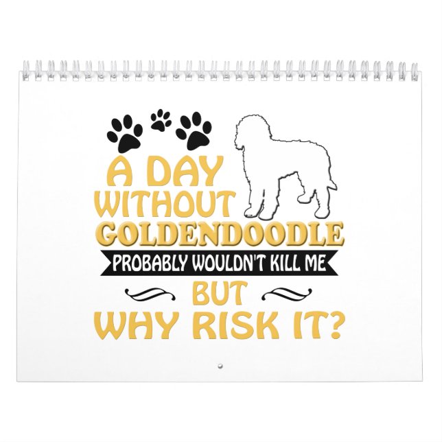 Calendario 2019 de Goldendoodle 2020 mujeres de (Tapa)