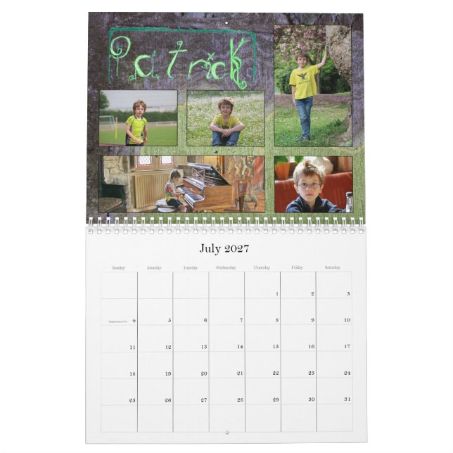 Calendario 2019 de la familia de Fuqua (Jul 2027)