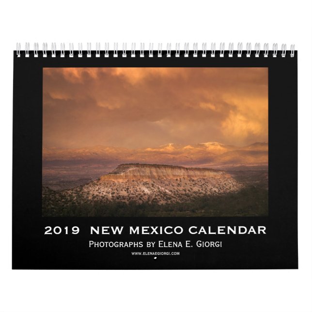 Calendario 2019 de New México (Tapa)