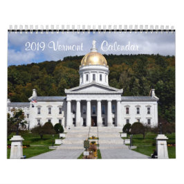 Calendario 2019 de Vermont