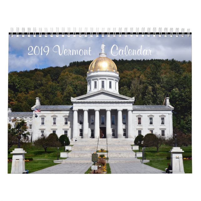 Calendario 2019 de Vermont (Tapa)