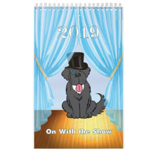 Calendario 2019 del perro de Terranova