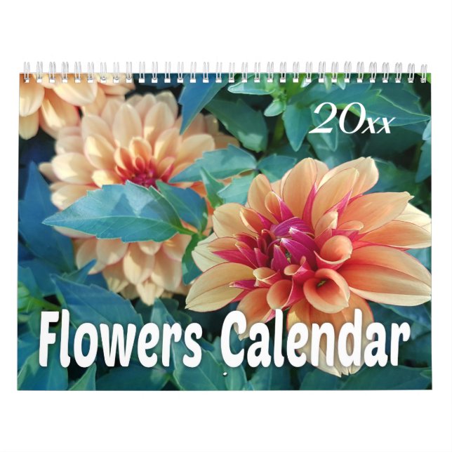 Calendario 2019 flores coloridas (Tapa)