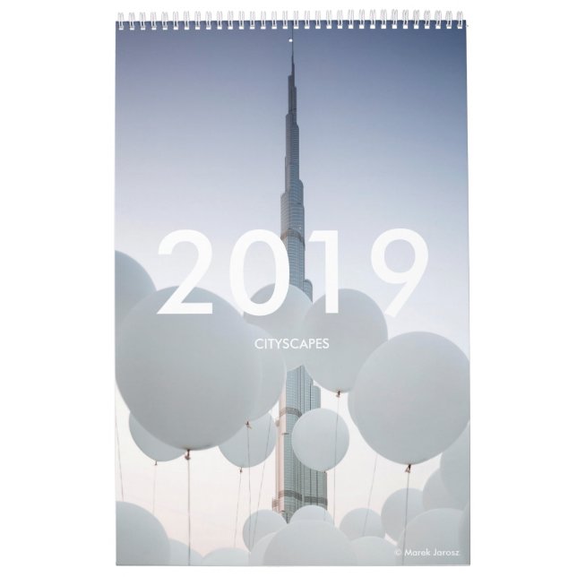 Calendario 2019 Wall Calendar CITYSCAPES (Tapa)