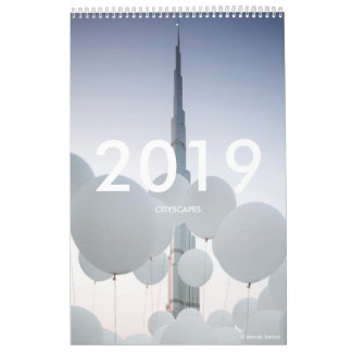 Calendario 2019 Wall Calendar CITYSCAPES