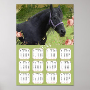 Calendario 2020 Caballo ~ Póster