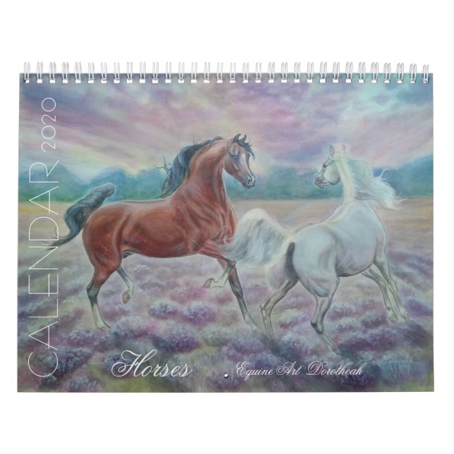 CALENDARIO 2020 - CABALLOS - ART DOROTHEAH (Tapa)