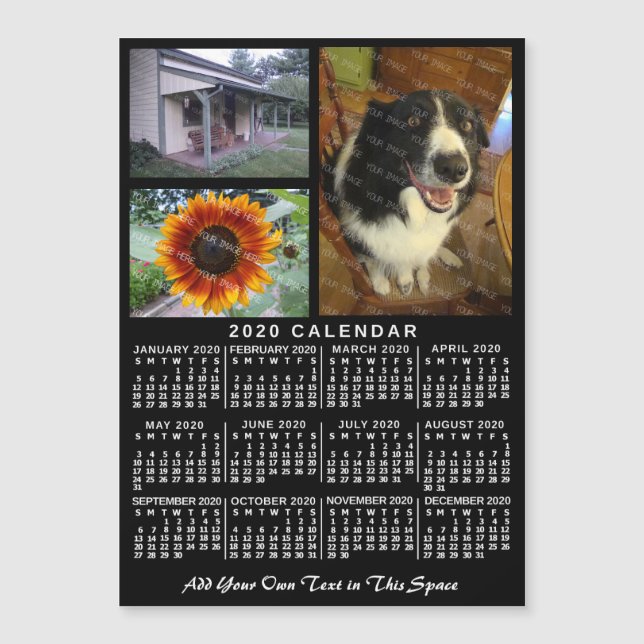 Calendario 2020 (Consulte Descripción de la nueva  (Anverso)