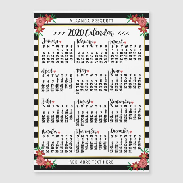 Calendario 2020 (Consulte Descripción de la nueva  (Anverso)