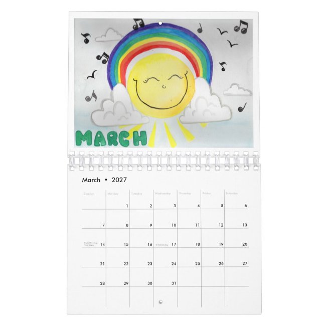 Calendario 2020 MJ.Crea Calender (Mar 2027)
