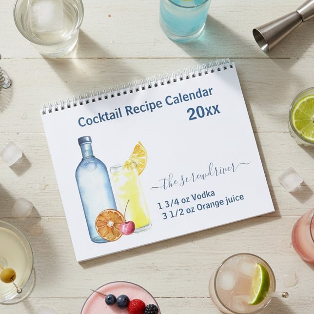 Calendario 2021 Cóctel Recetas Mezcladas De Bebidas Alcohol B (Subido por el creador)