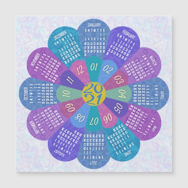 Calendario 2021 (Consulte Descripción de la nueva  (Anverso)