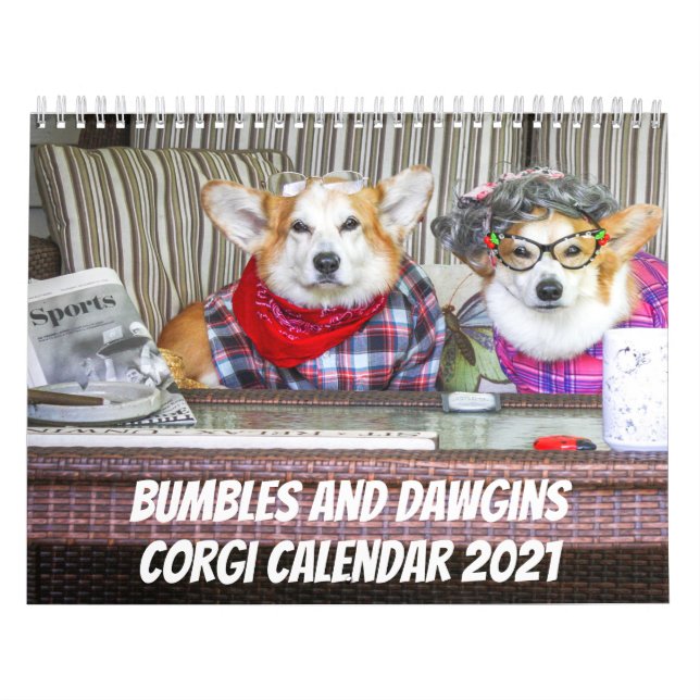 Calendario 2021 de Bumbles and Dawgins (Tapa)