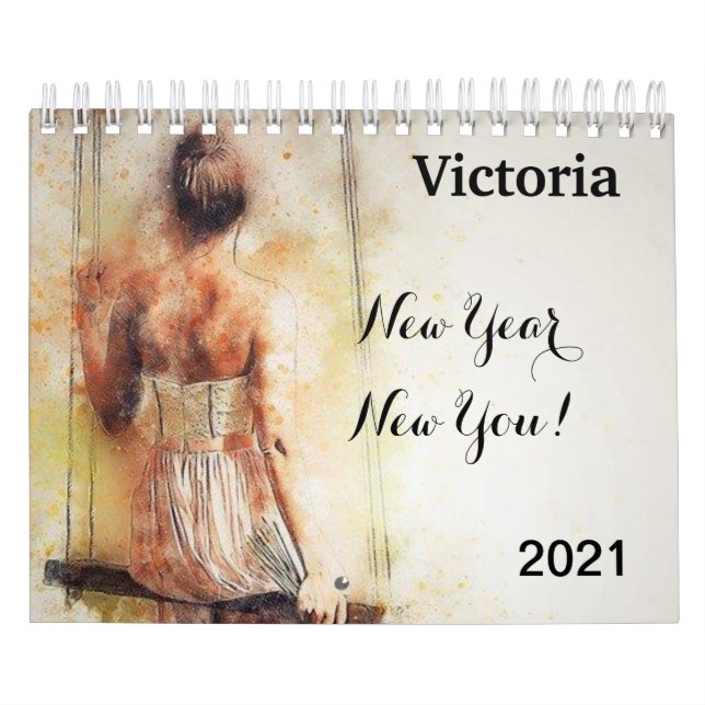 Calendario 2021 Floral colorida (Tapa)