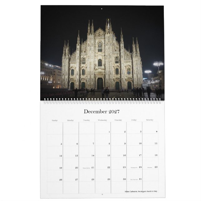 Calendario 2021 - Italia (Dec 2027)