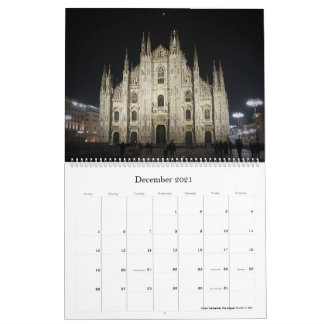 Calendario 2021 - Italia