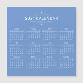 Calendario 2021 simple pero elegante | Tarjeta mag