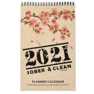 Calendario 2021 Sober y limpio: Planificador de ofertas de re