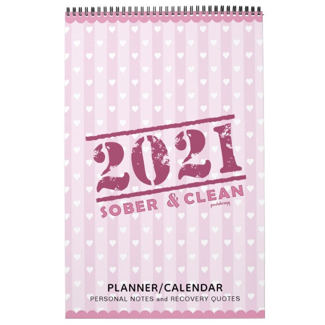 Calendario 2021 Sober y limpio: Planificador de ofertas de re (Tapa)