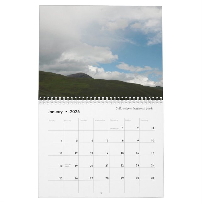 Calendario 2021 Yellowstone y Beyond (Jan 2026)
