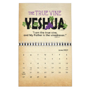 Calendario 2021 YESHUA Jesús Nombre judío Cristiano Mesías