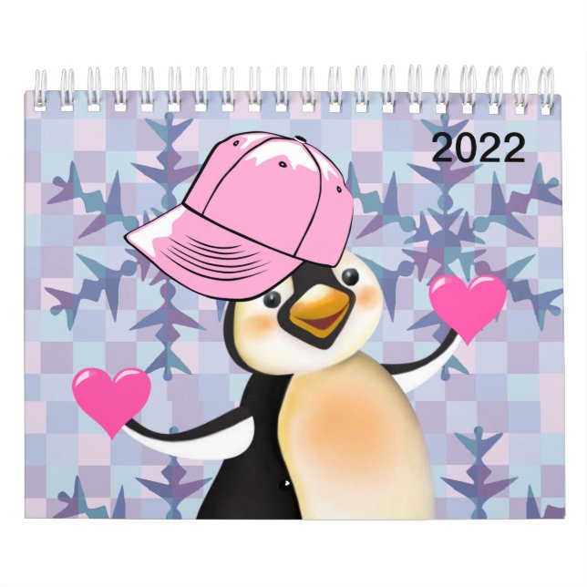 Calendario 2022 Amor pingüino (Tapa)