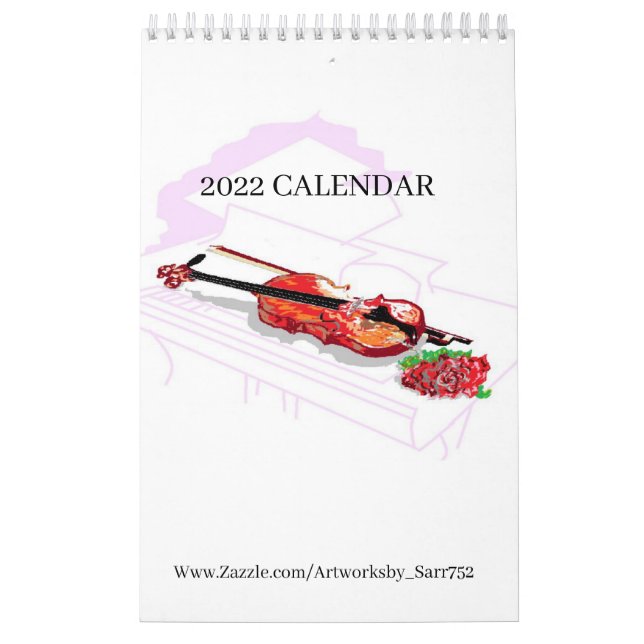 Calendario 2022 ARTWORKSBYSARR / ZAZZLE (Tapa)
