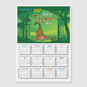 Calendario 2022 con tarjeta Tiger_Magnatic