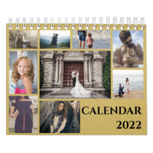 Calendario 2022 de Collage de fotos familiar moder