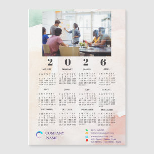Calendario 2022 de Logotipo de Empresa de Foto en