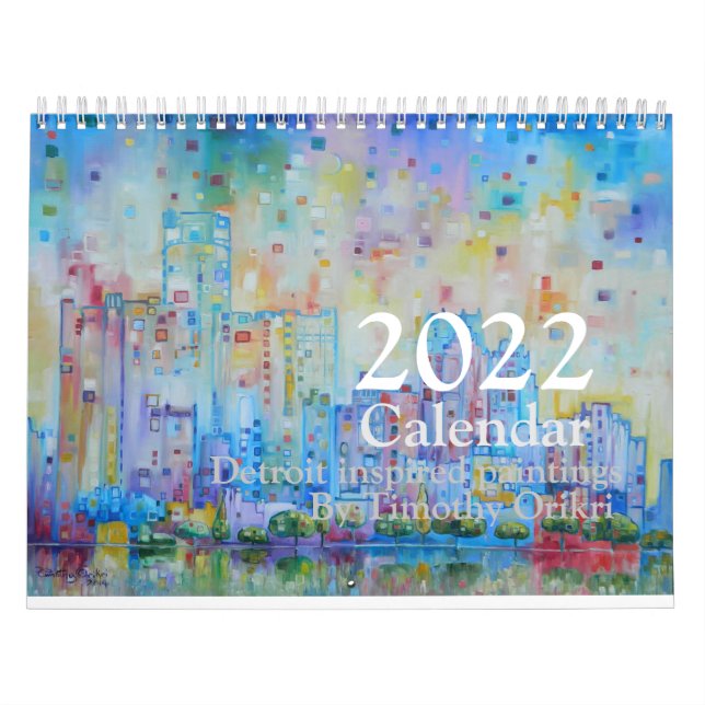 Calendario 2022 Detroit inspired Calendar (Tapa)