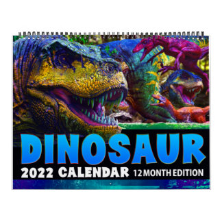 Calendario 2022 DINOSAUR WORLD CALENDAR: Kids Calendar Print