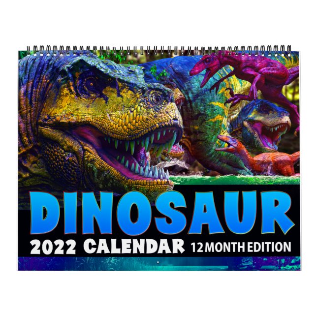 Calendario 2022 DINOSAUR WORLD CALENDAR: Kids Calendar Print (Tapa)