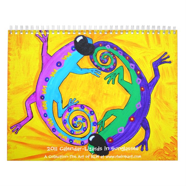 Calendario 2022~Lizards en gafas de sol (Tapa)