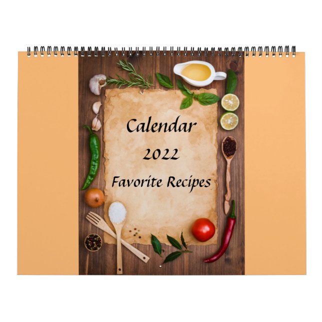 Calendario 2022 Recetas favoritas (Tapa)