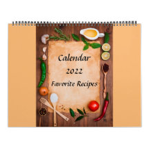 Calendario 2022 Recetas favoritas