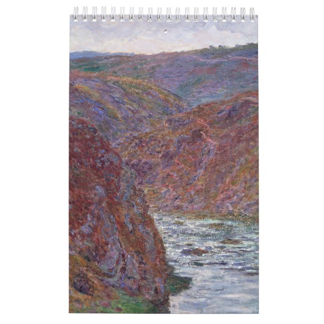 Calendario 2023, 12 meses Impresionismo Claude Mon (Reverso)