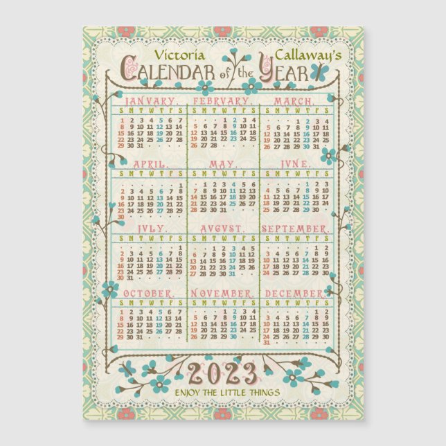 Calendario 2023 (Consulte Descripción de la versió (Anverso)