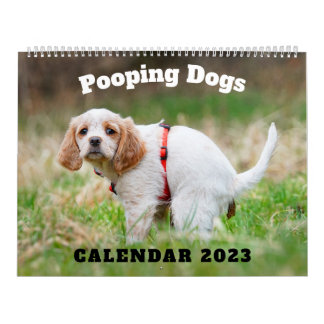 Calendario 2023 de perros con opciones divertidas