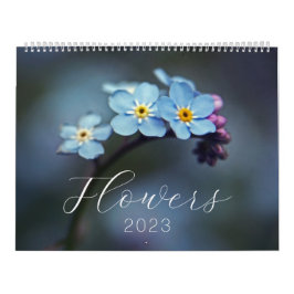 Calendario 2023 Fotografía de flores artísticas