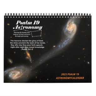 Calendario 2023 MEDIUM Psalm 19 Astronomy Society Calendar