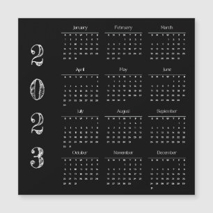 Calendario 2023 moderno y Minimalista