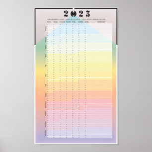 Calendario 2023 - Póster Planificador Lunar