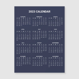 Calendario 2023 simple pero elegante | Tarjeta mag