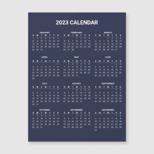 Calendario 2023 simple pero elegante Tarjeta mag