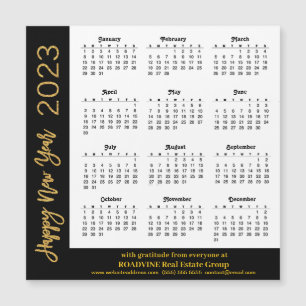 Calendario 2023 Tarjeta magnética corporativa Mini