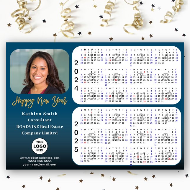 Calendario 2024 2025 foto corporativa azul magnéti (Subido por el creador)