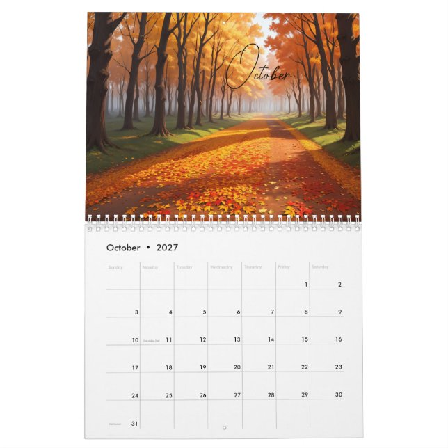 Calendario 2024 Año nuevo (Oct 2027)