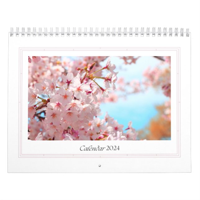 Calendario 2024 Árbol de sakura (Tapa)
